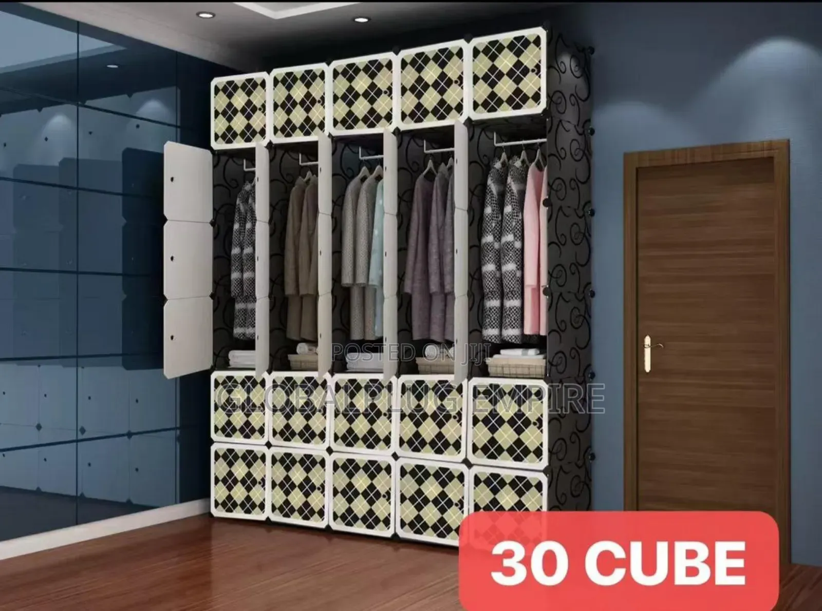 30-Cube Plastic Wardrobe Ultra-Spacious Stylish