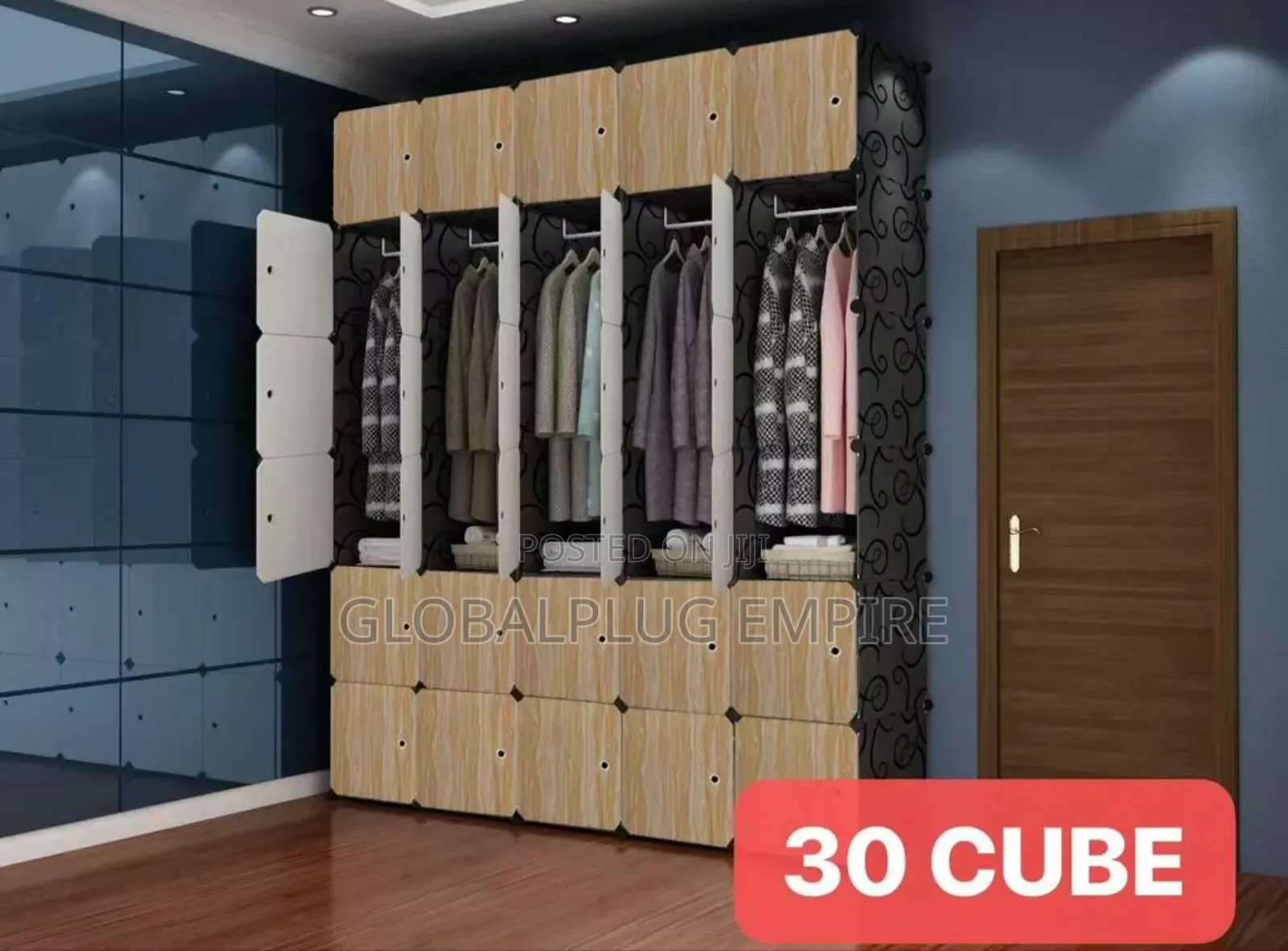 30-Cube Plastic Wardrobe Ultra-Spacious Stylish