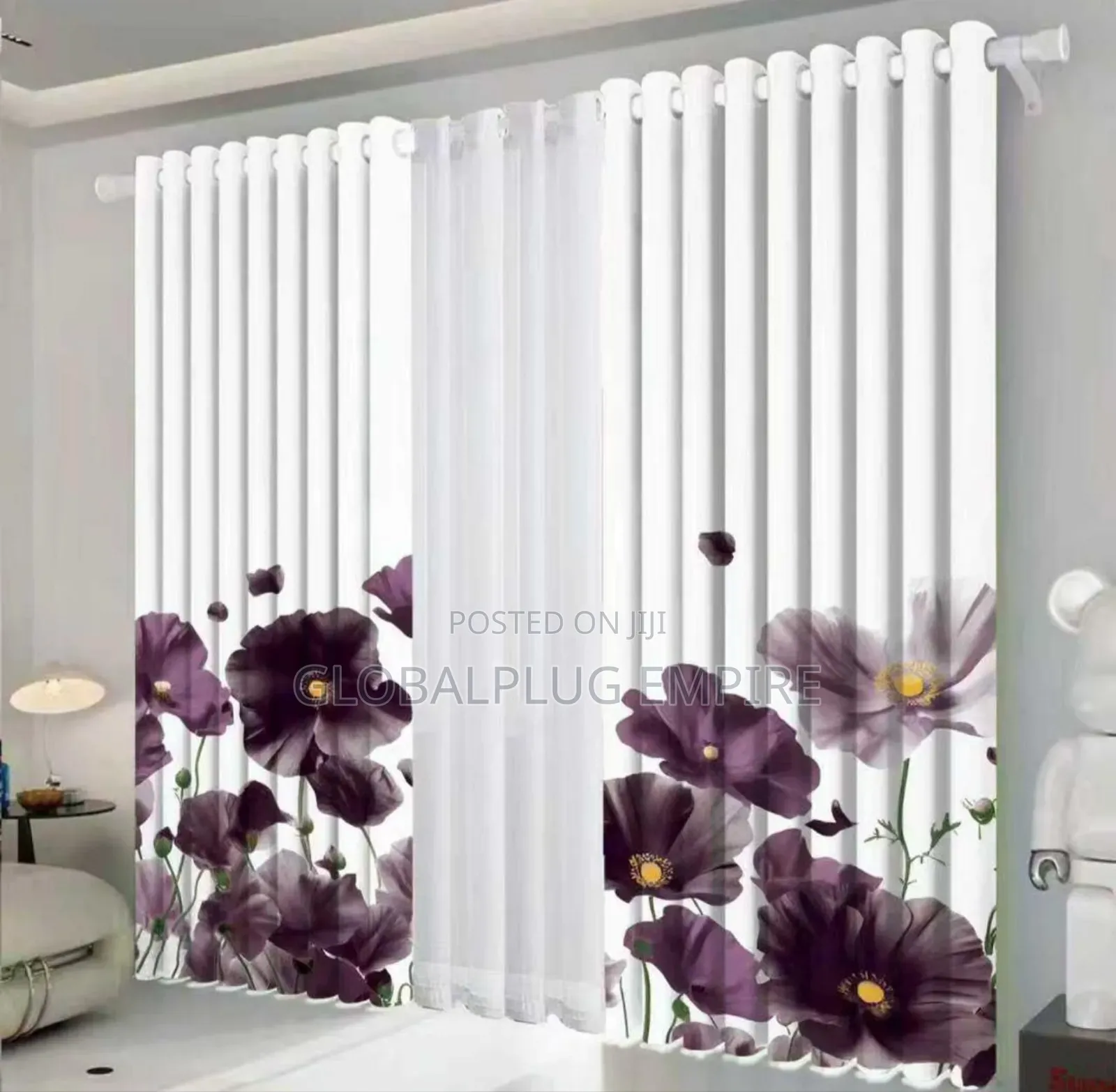 3-in-1 Beautiful Curtains Stylish Elegant