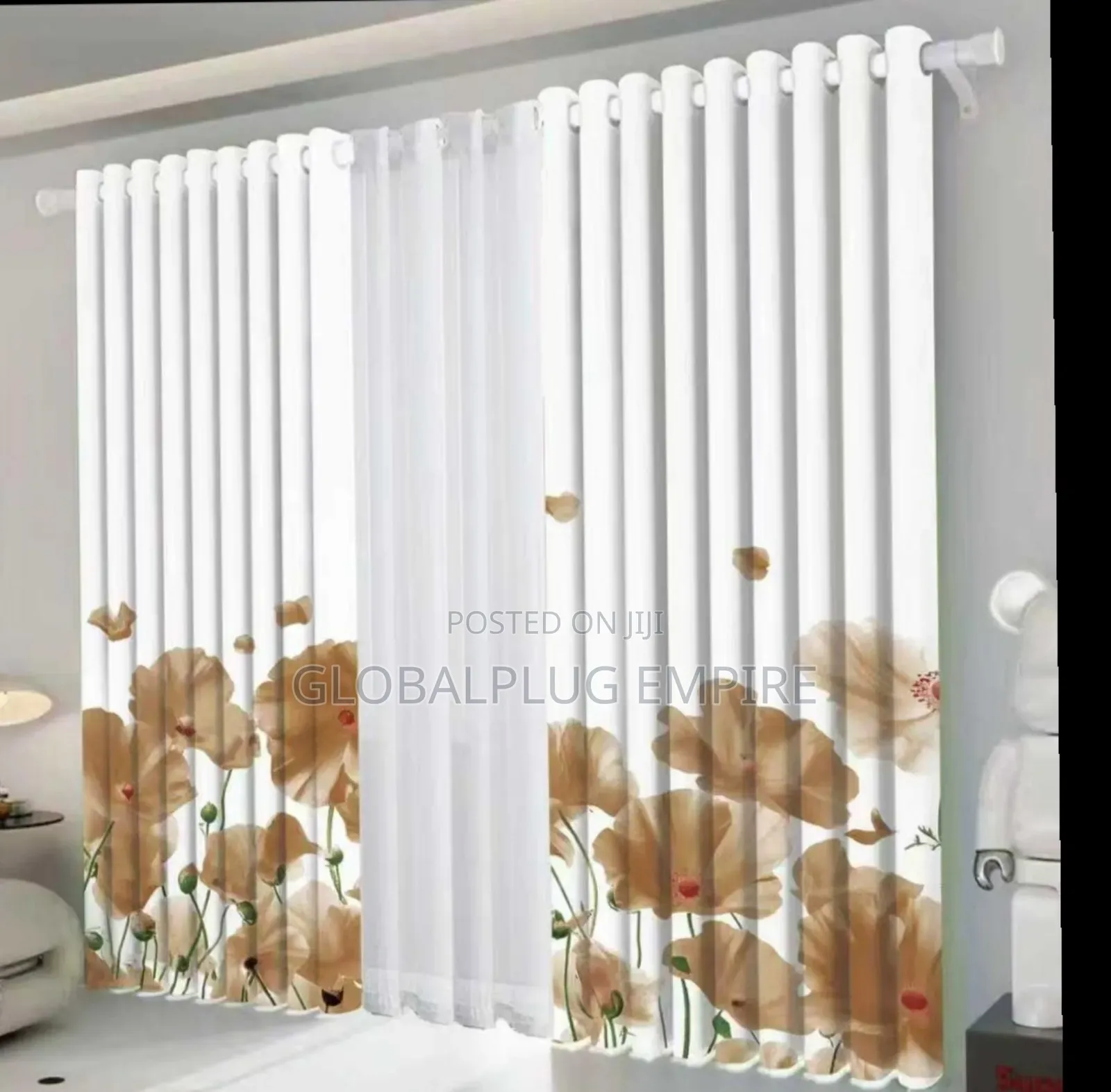 3-in-1 Beautiful Curtains Stylish Elegant