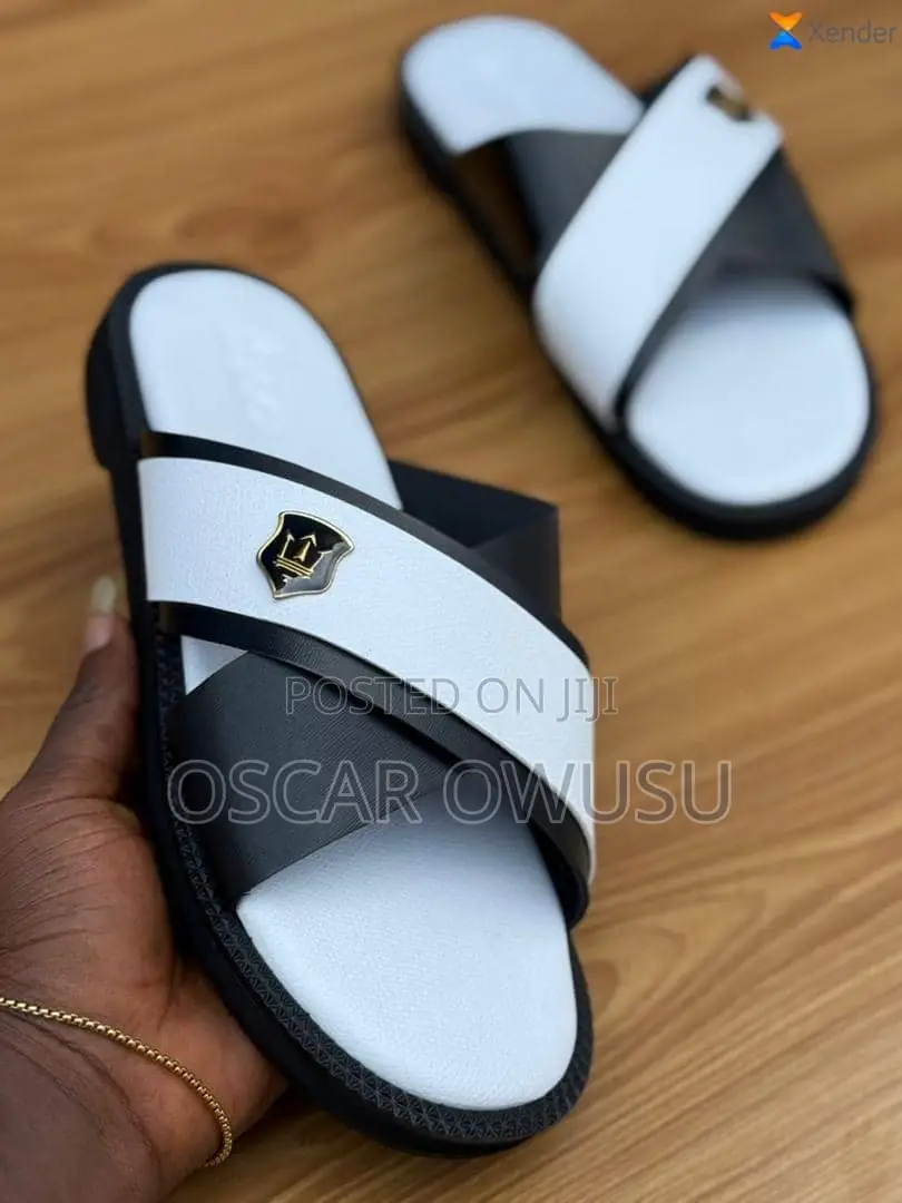 Male Leather Slippers