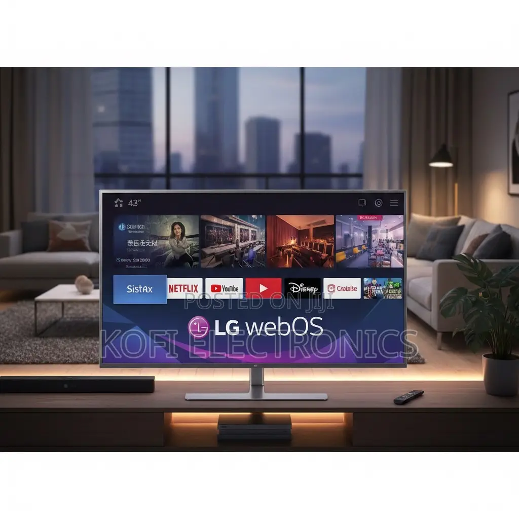 Lg 43” Smart Tv Ultra Hd Crystal Display