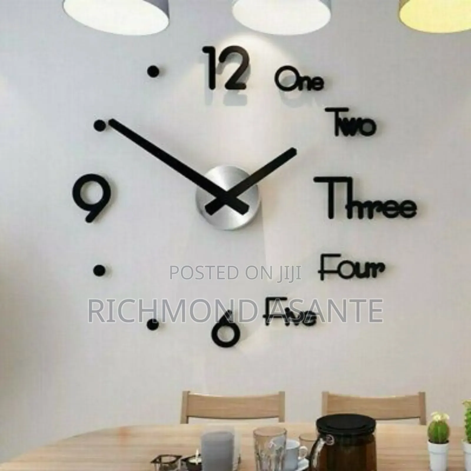 3d Acrylic Wall Clock