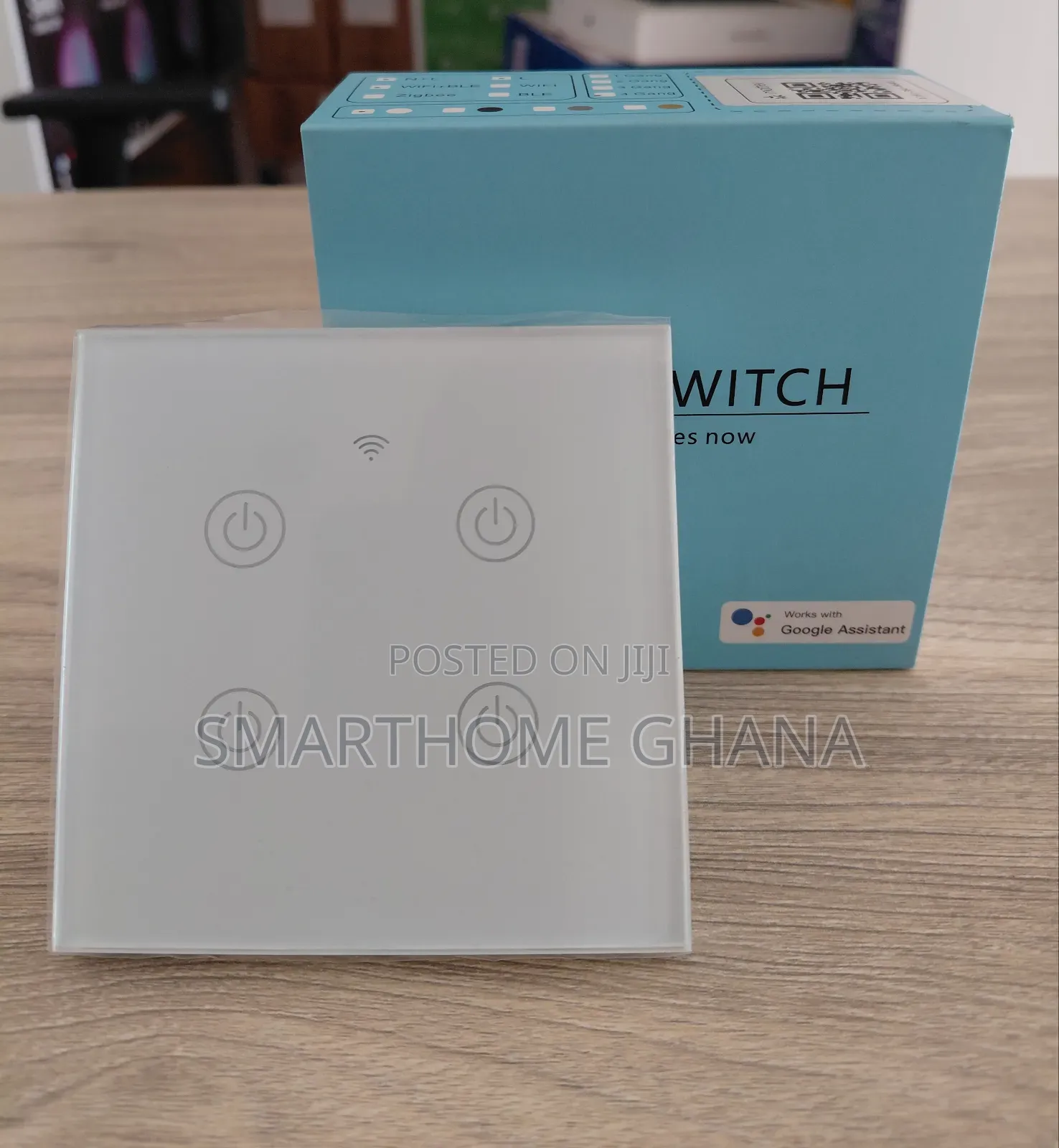 4 Gang Wifi Smart Light Switch, Voice And App Control