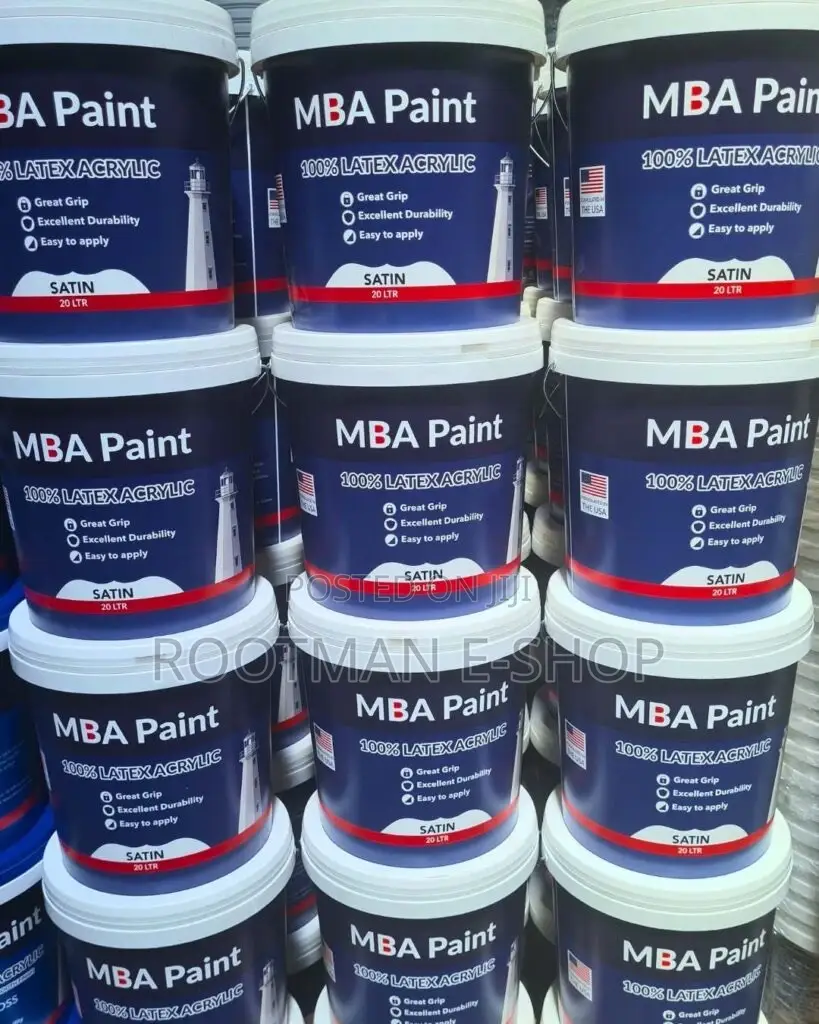 Mba 100% Latex Acrylic Foreign Paint 20ltr