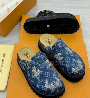 Louis Vuitton Lv Og Cosy Mules Blue and Black