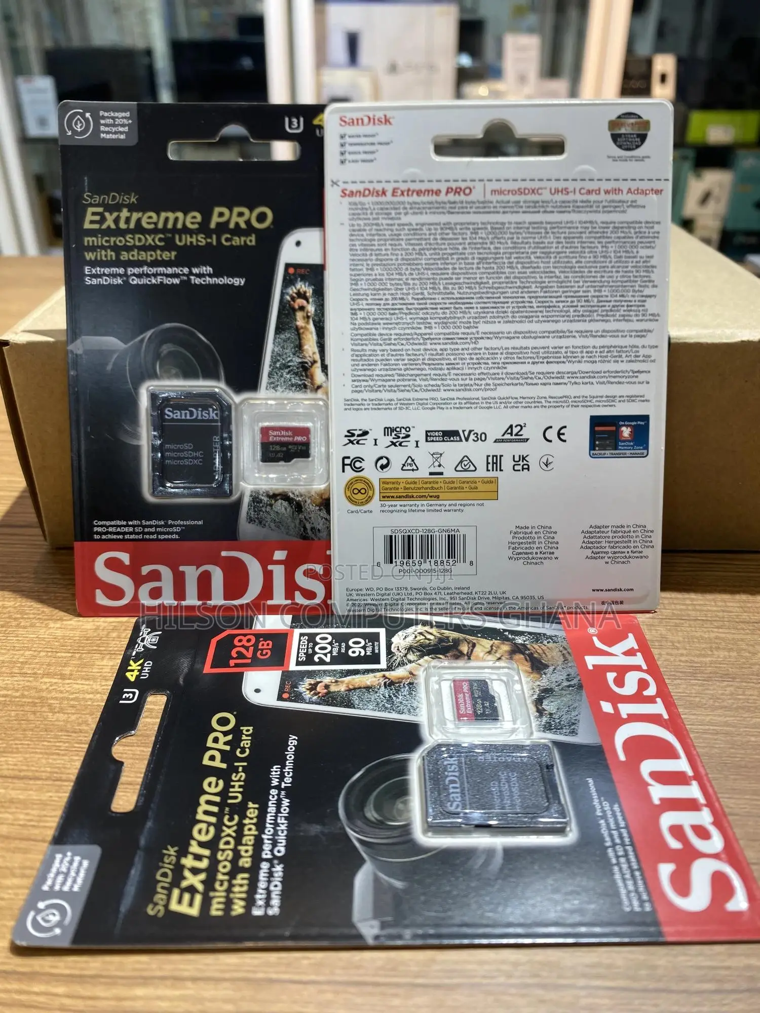 Sandisk Extreme Pro Microsdx Uhs-i Card With Adapter - 128gb