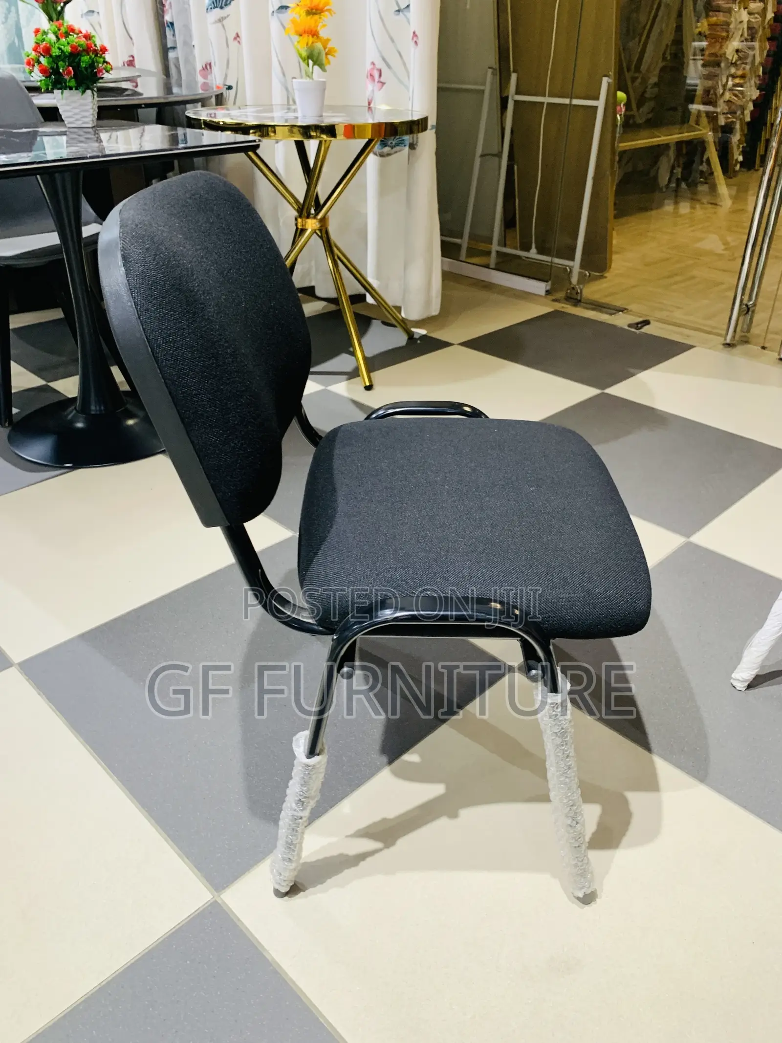 Premium Black Executive Visitor Chair Sleek, Durable.