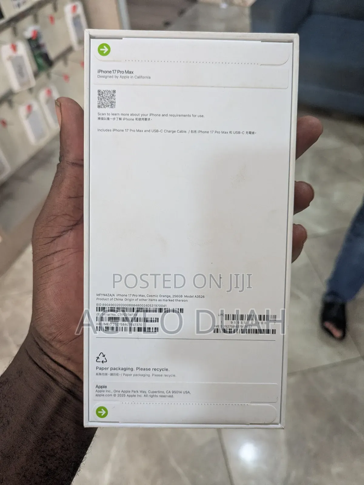 New Apple iPhone 17 Pro Max 256 GB Orange