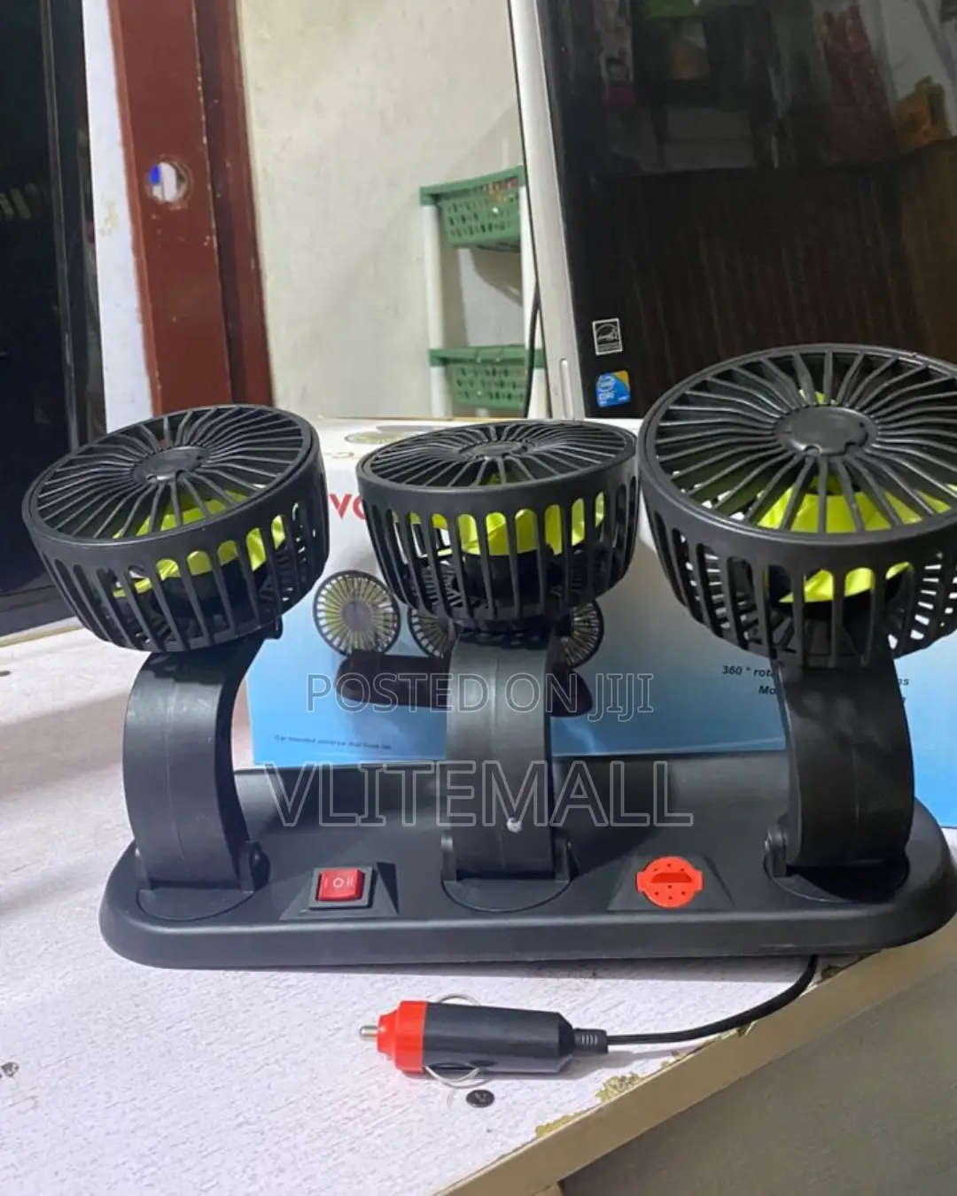 Pervoi Car Mounted Universal Head Fan