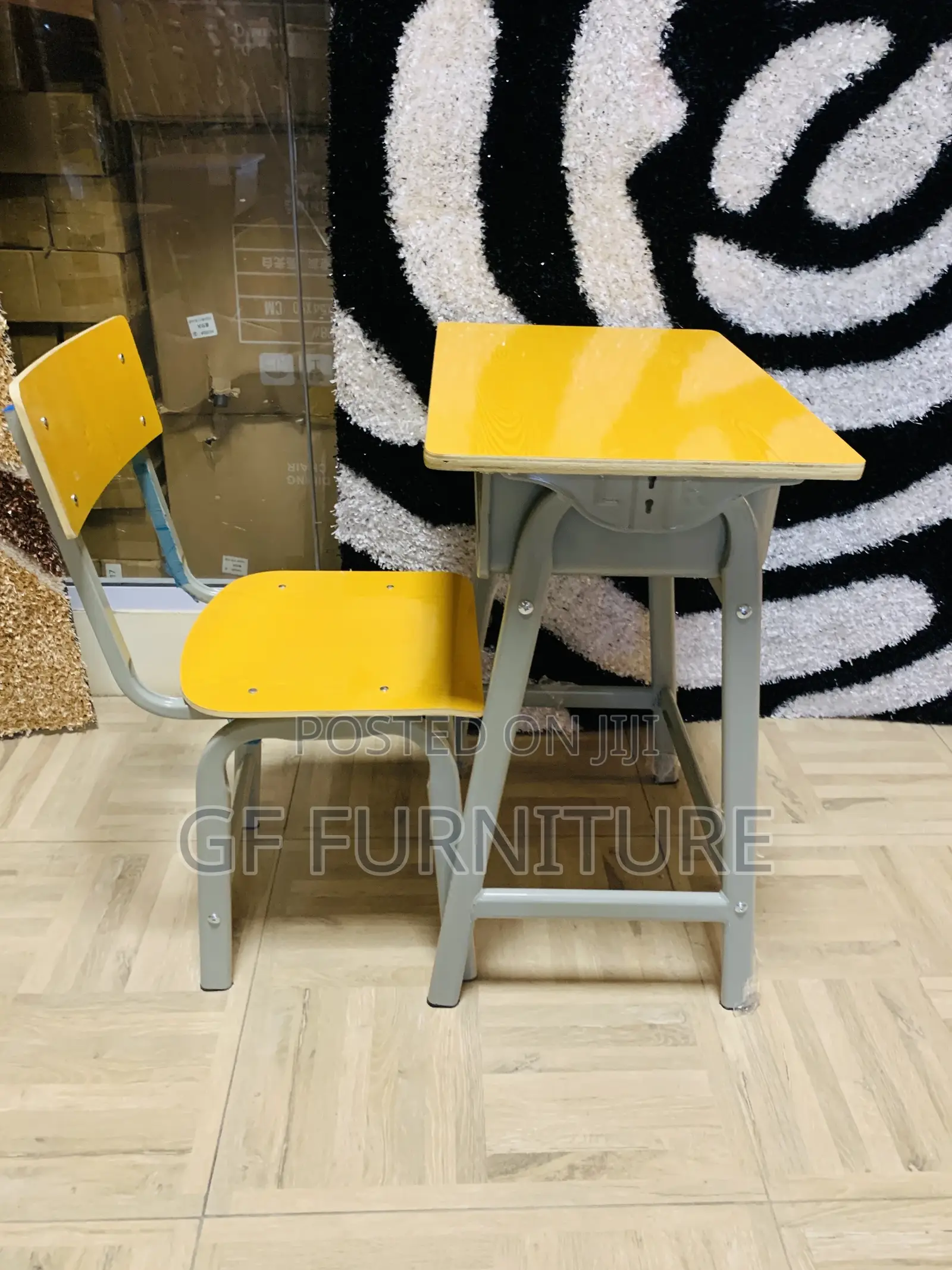 Sturdy Yellow Student Desk Chair Set(Wholesale)
