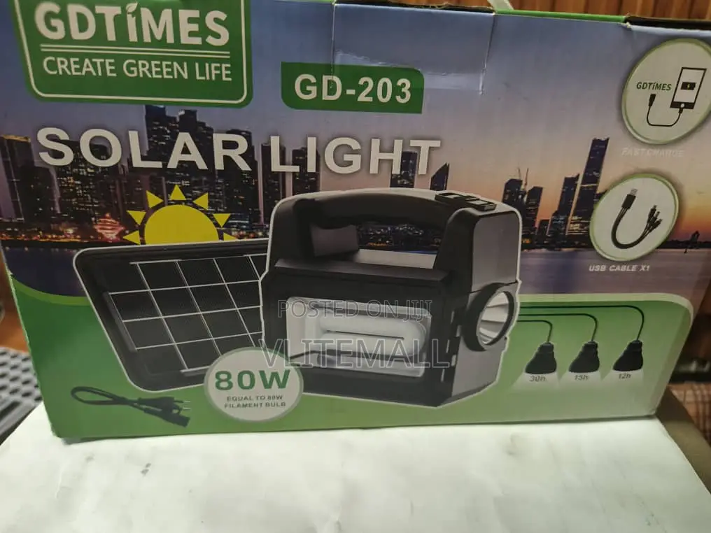 Gdtimes Gd-203 Solar Lighting System