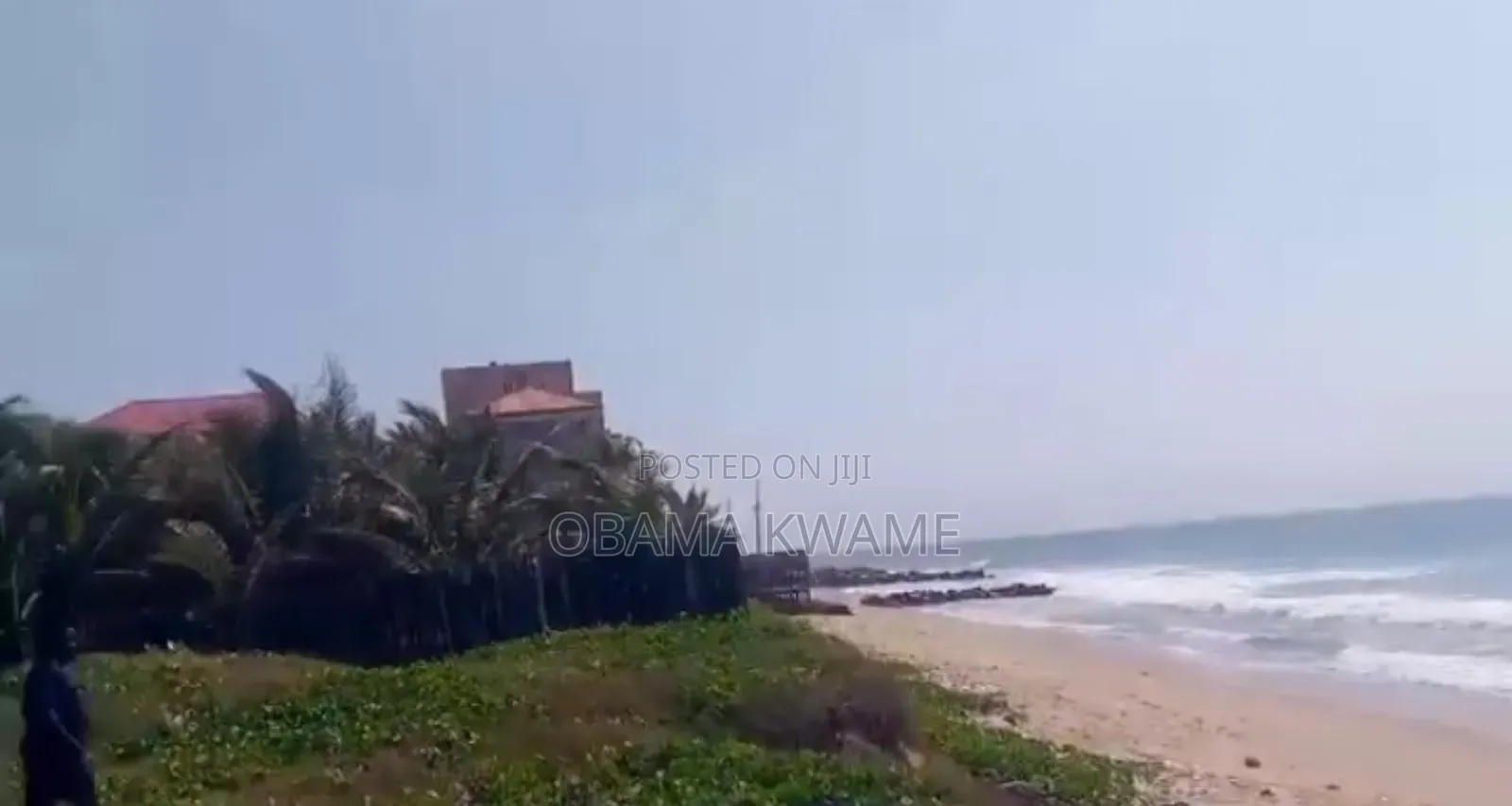 Titled 3 Acres of Beachfront Land for Sale at Prampram