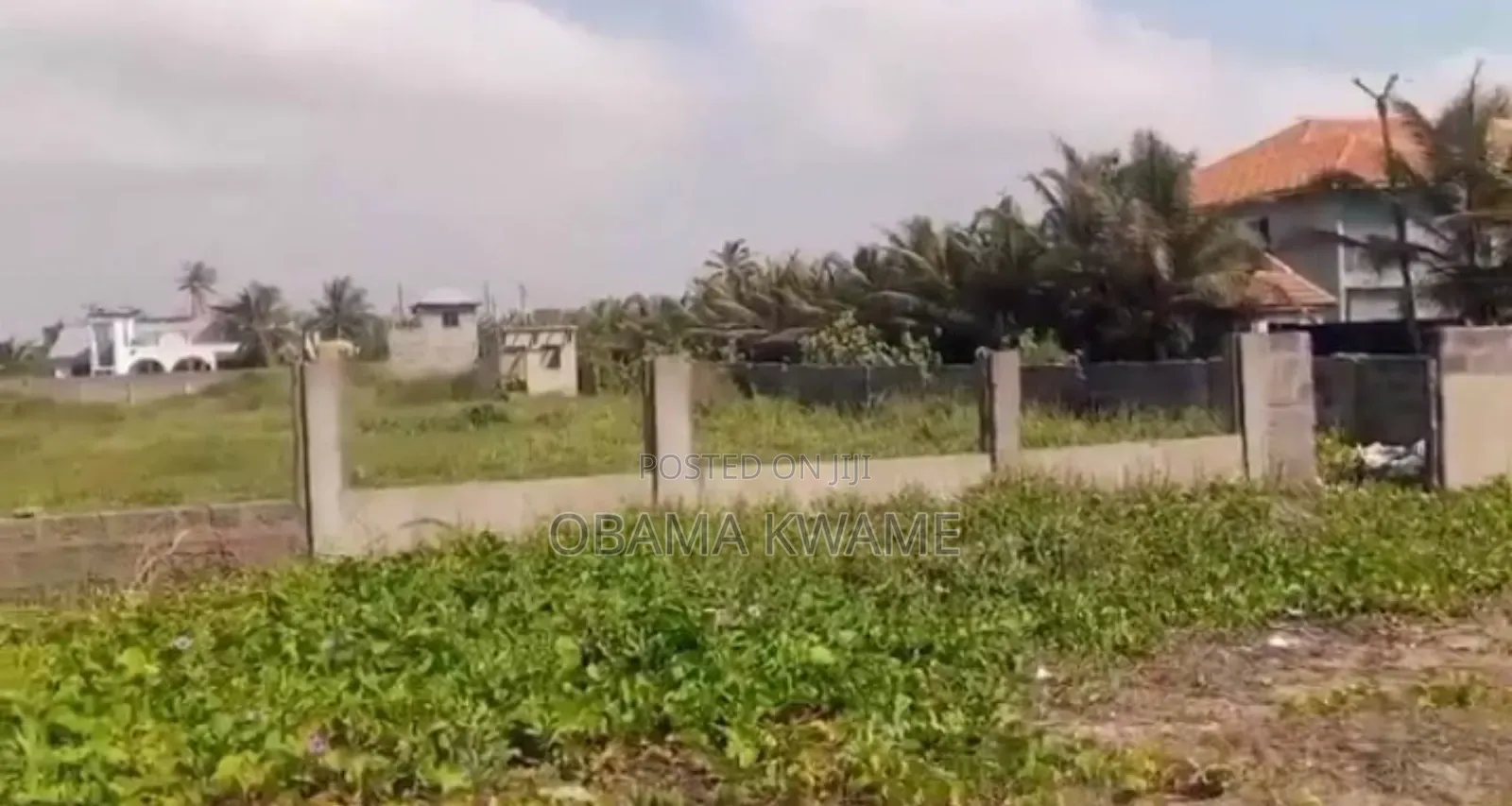 Titled 3 Acres of Beachfront Land for Sale at Prampram