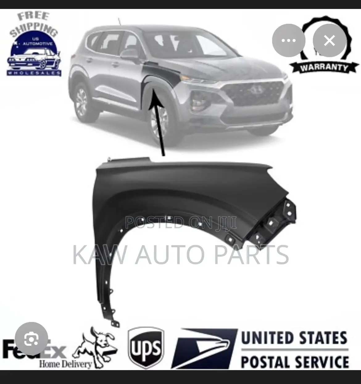 2019,2020,2021,2022,2023,2024 Fender for Hyundai Santafe