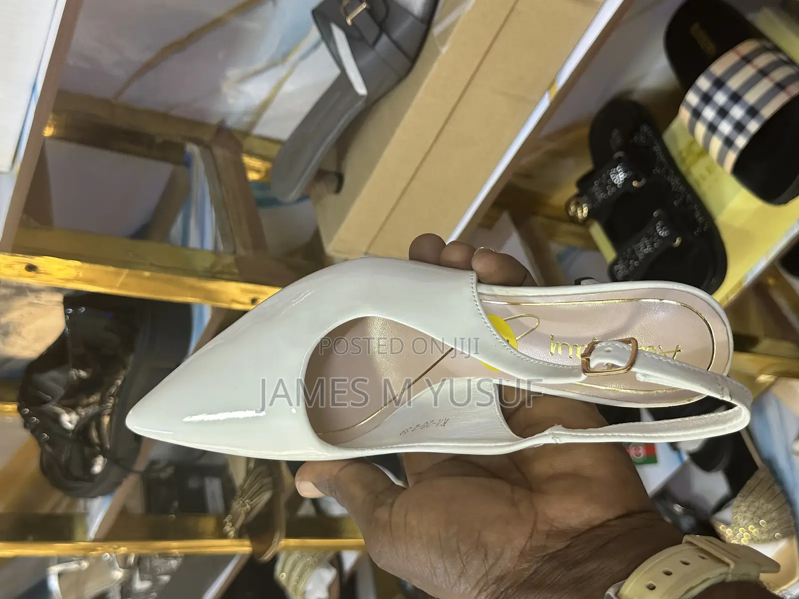 Original White Aaronfaiy Heels for a Good Price