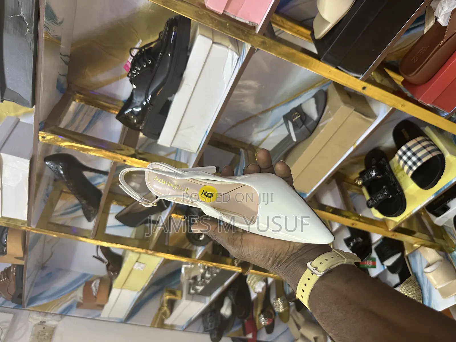 Original White Aaronfaiy Heels for a Good Price