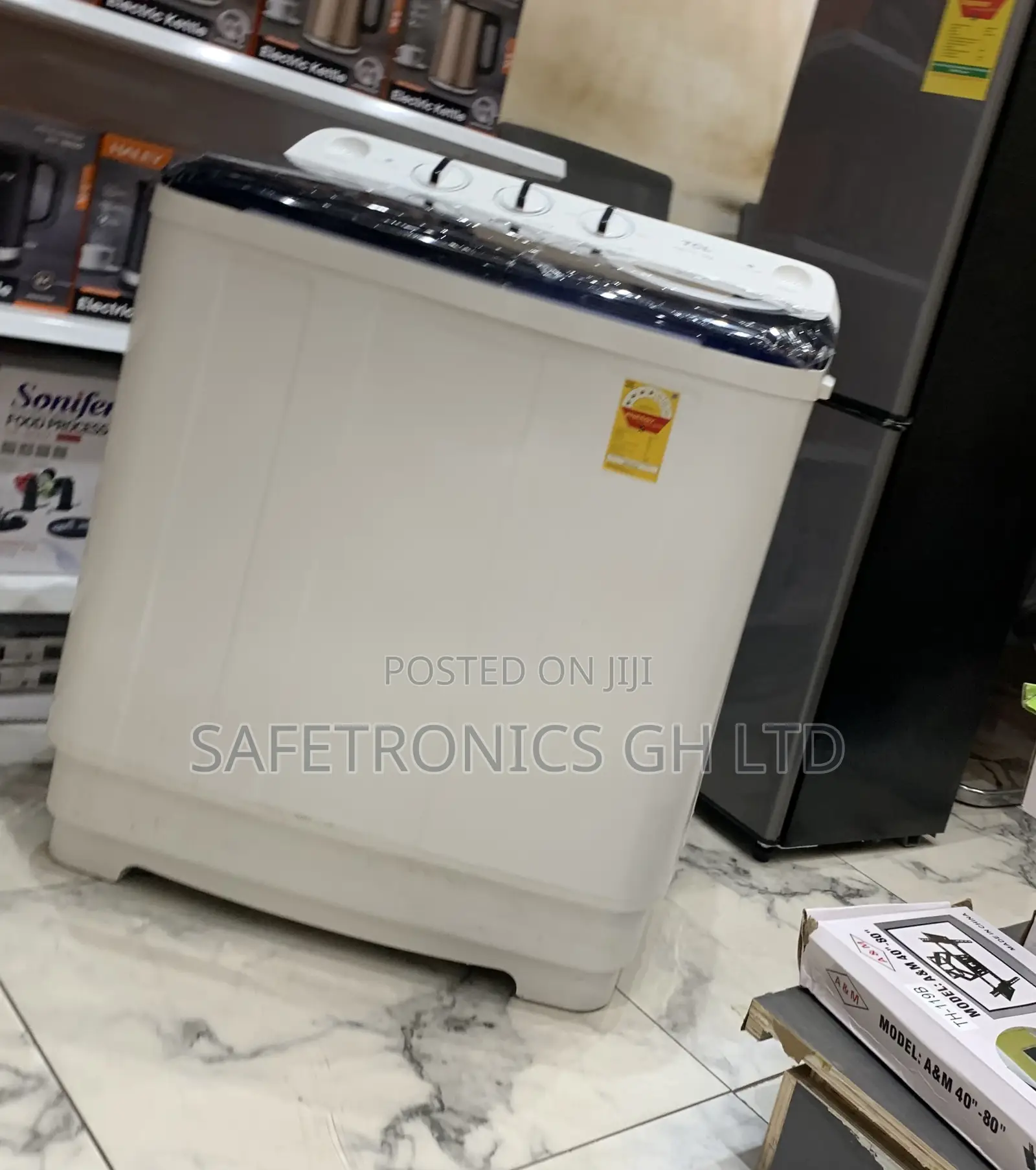 Durable 7kg TCL Electric White Semiautomatic Topload Washer