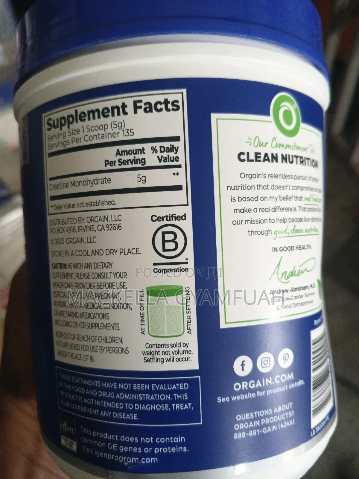 Orgain Creatine