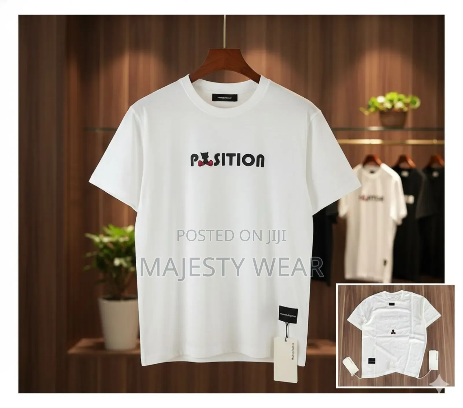 Men's Casual Letter Graphics Round Neck Shirt
