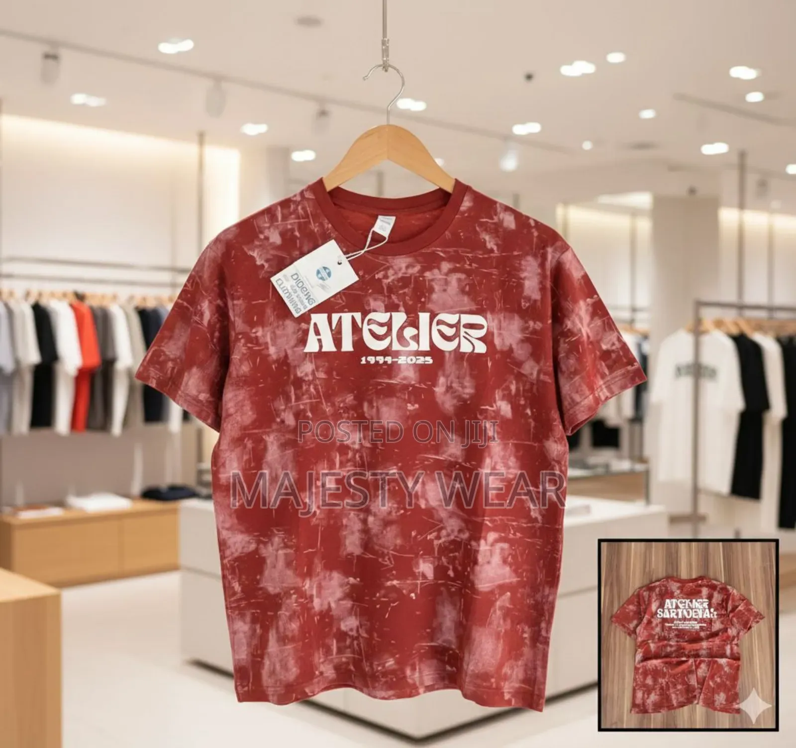 Men's Casual Letter Graphics Round Neck Shirt