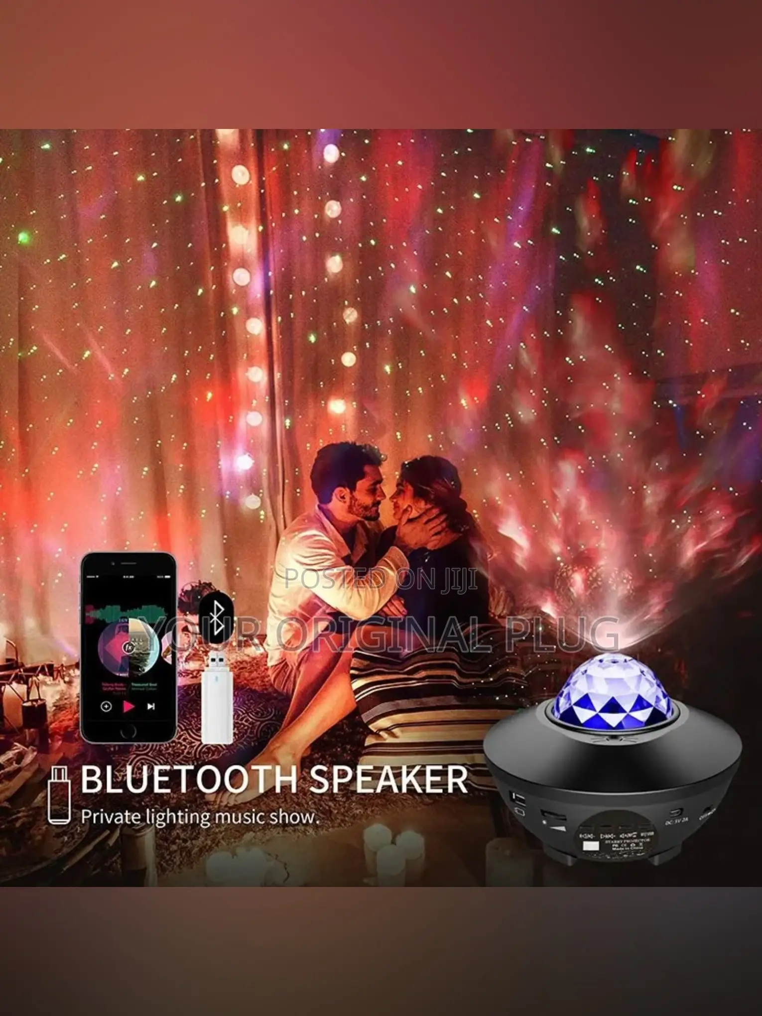 Starry Night Light Projector With Inbuilt Bluetooth Speaker