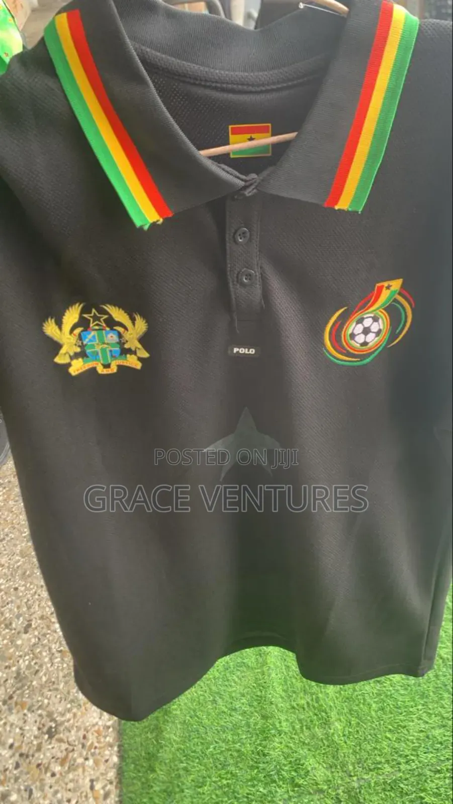 Quality Ghana Black Star Polo Shirt – Stylish Unique Design