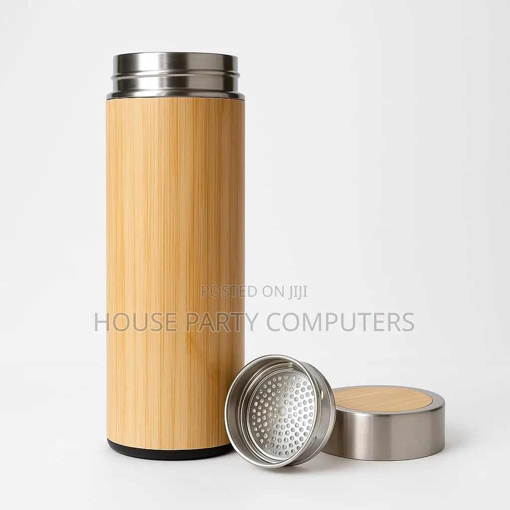 Bamboo Stainless Steel Bottle Flask 450ml