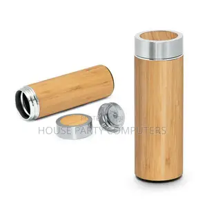 Bamboo Stainless Steel Bottle Flask 450ml