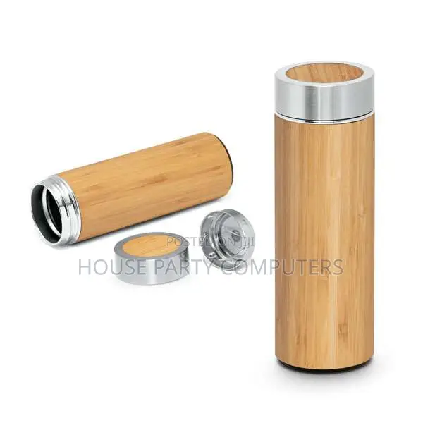 Bamboo Stainless Steel Bottle Flask 450ml