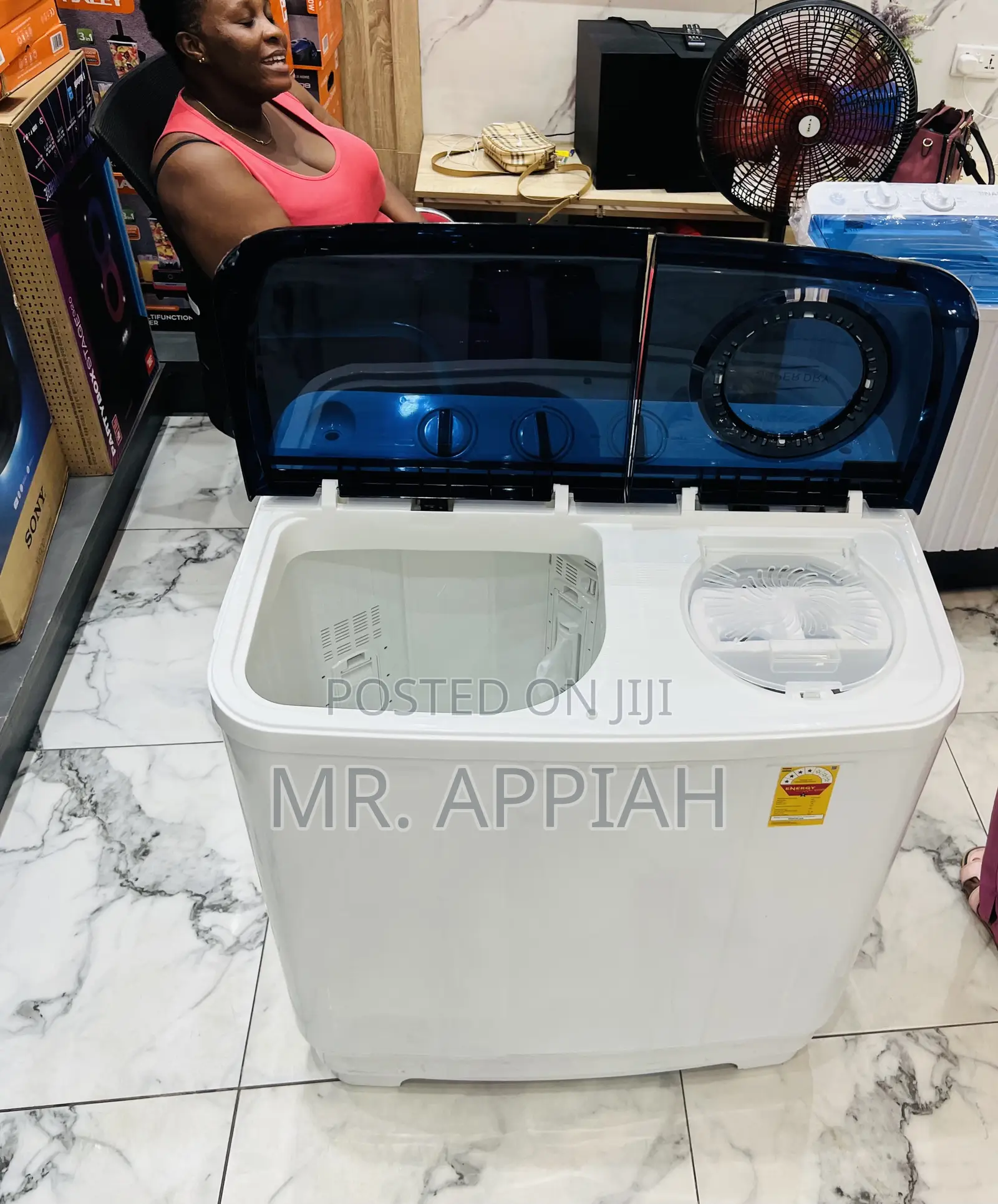 Energy Efficient TCL-F20tt Semi-Automatic Washing Machine + Spin Dry.