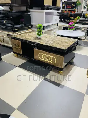 Luxury High Gloss Black Coffee Table