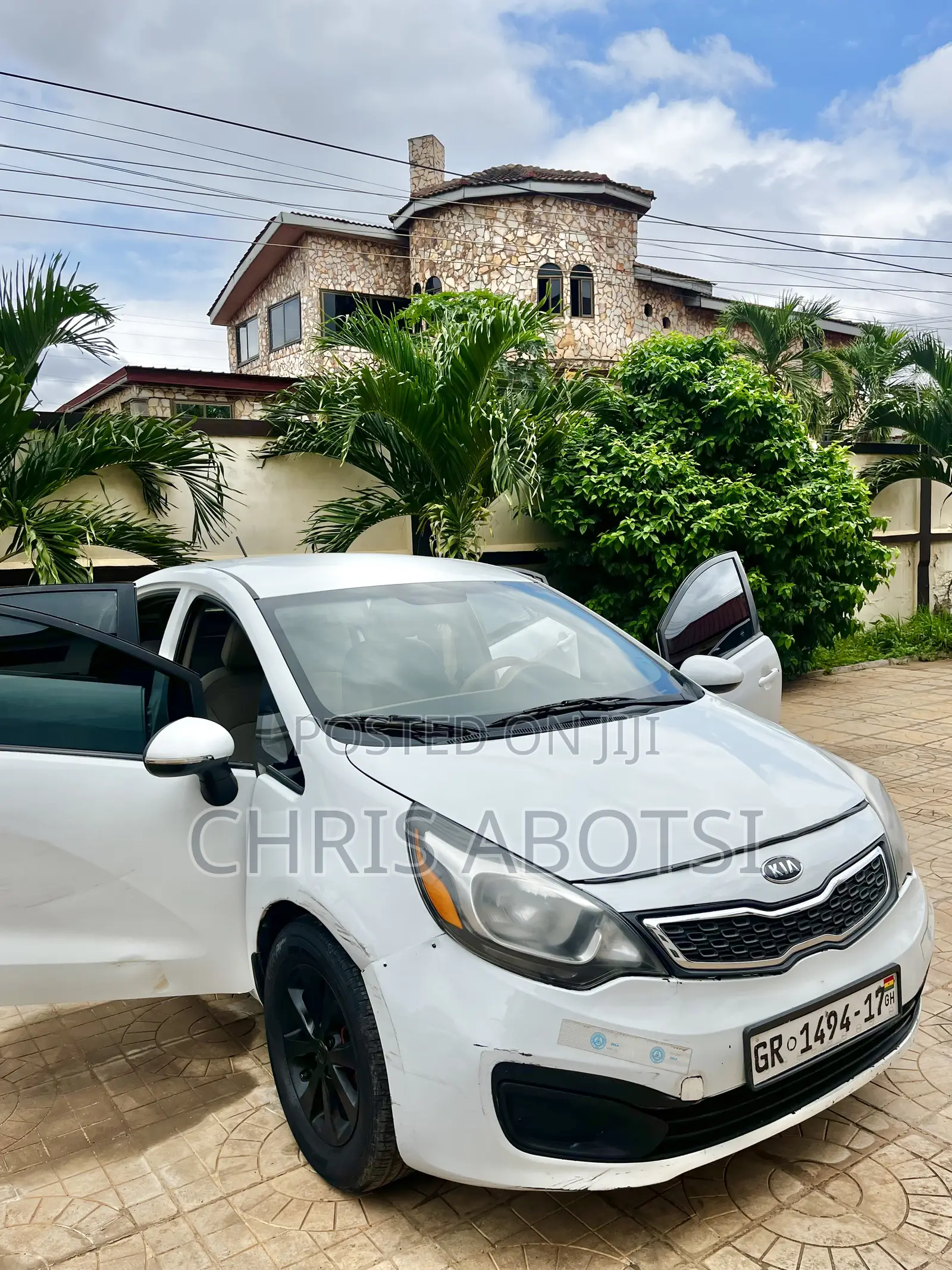 Kia Rio EX 4dr Sedan (1.6L 4cyl 6A) 2013 White