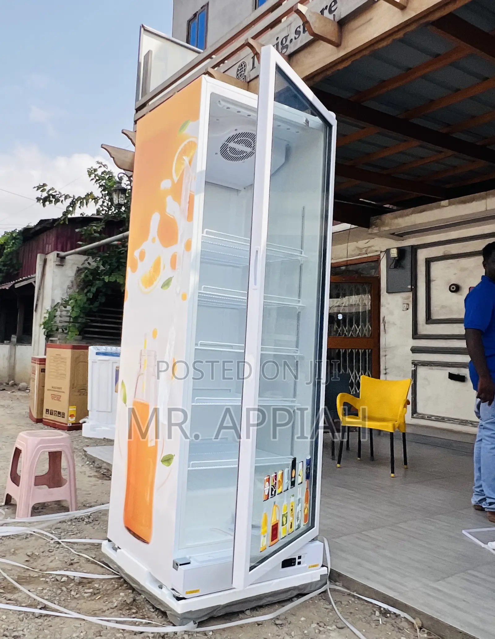 Super Cooling Zara-600dfg Single Door Display Refrigerator 