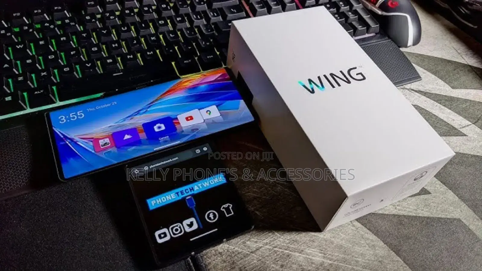 New LG Wing 5G 256 GB Black