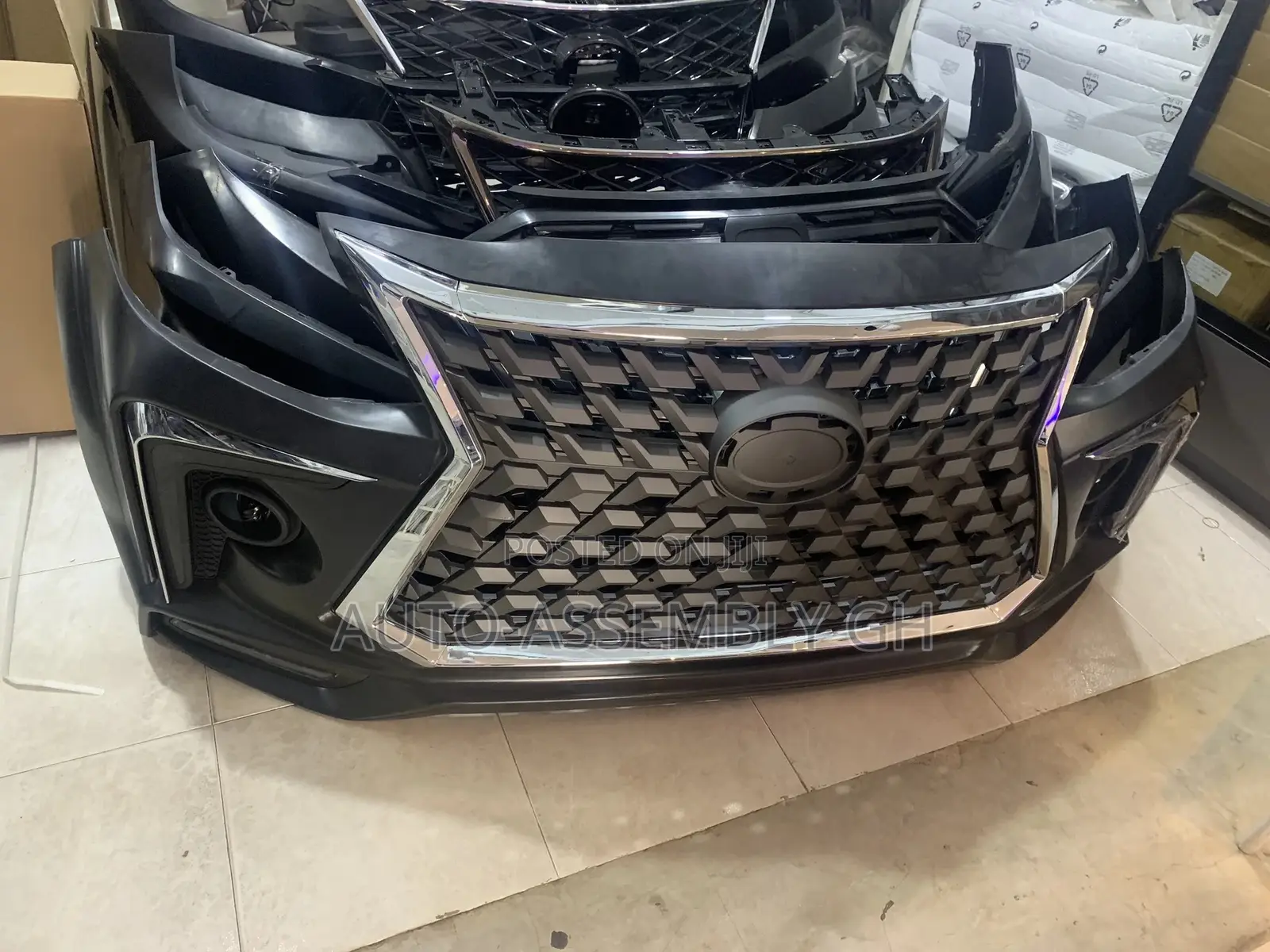 Toyota Fortuner 2012,2013,2014,2015 Front Back Bumper (Lexus Style)