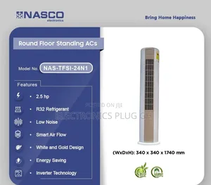 Nasco 2.5hp Round Floor Standing Inverter Air Conditioner