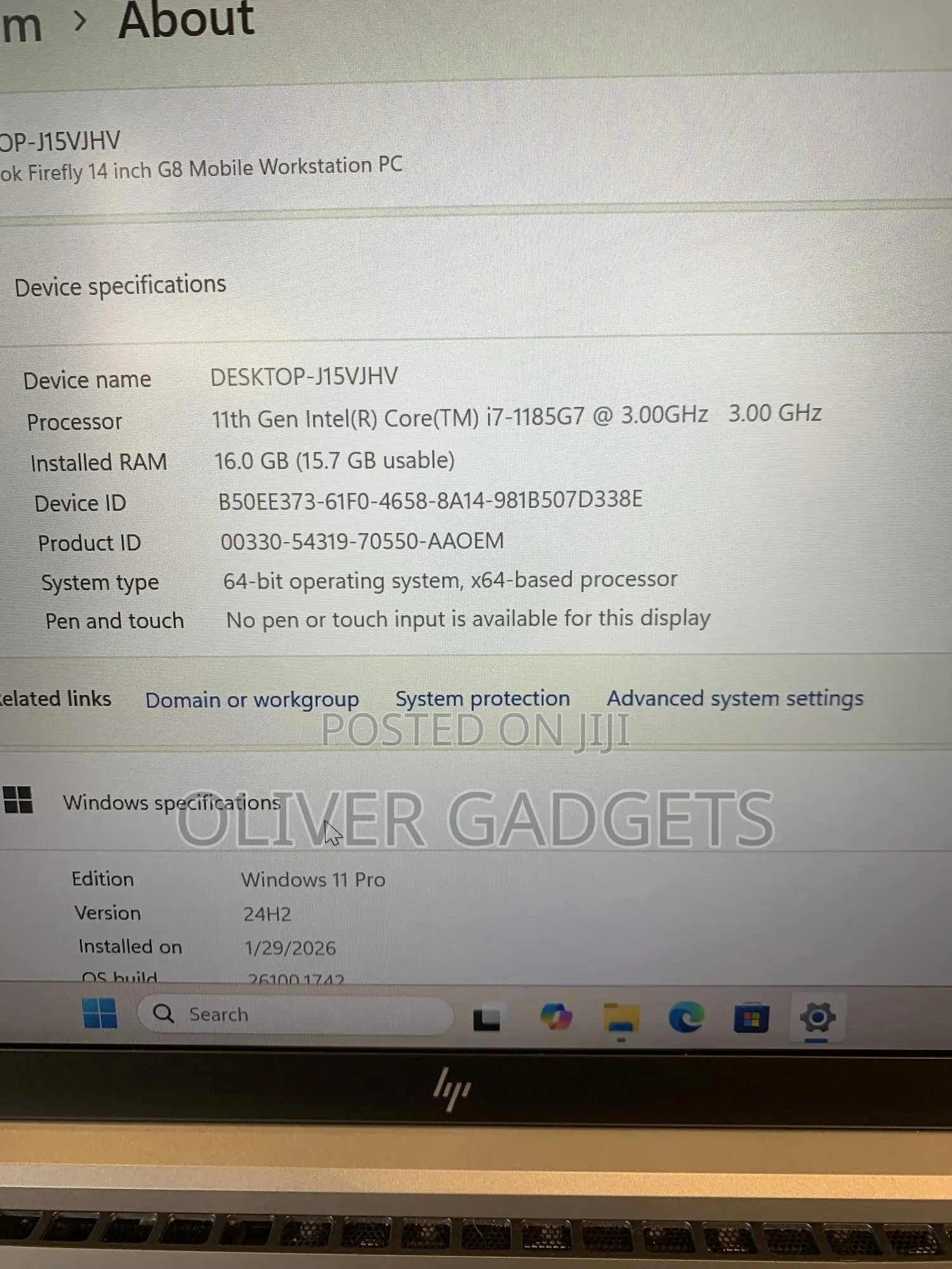 Laptop HP ZBook Firefly G8 16GB Intel Core I7 SSD 256GB