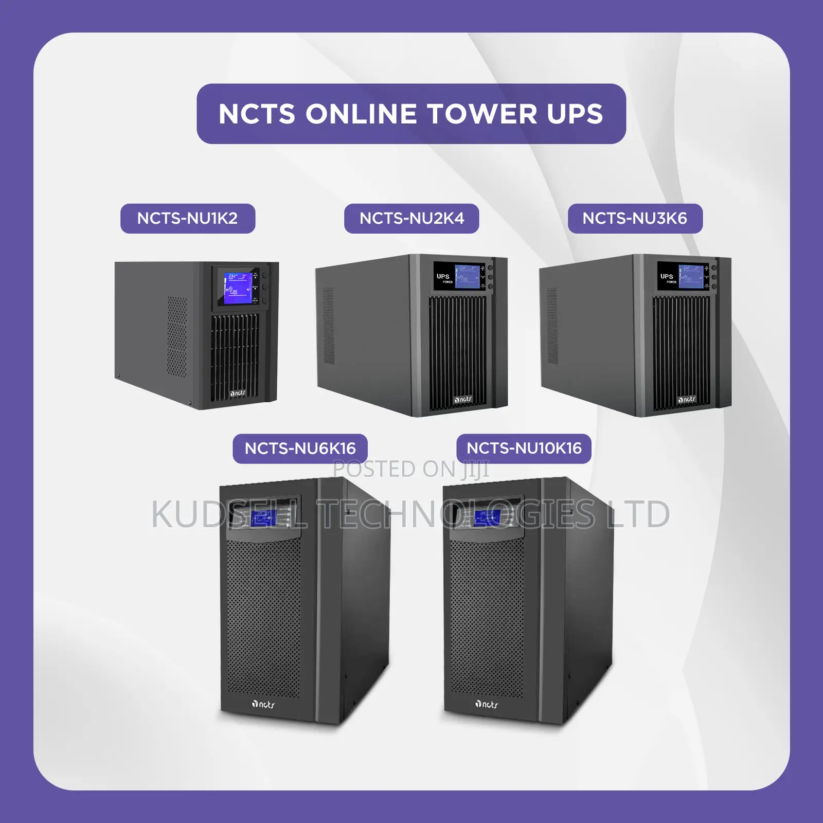 NCTS (Nu10k16) 10kva/8kw Online Ups