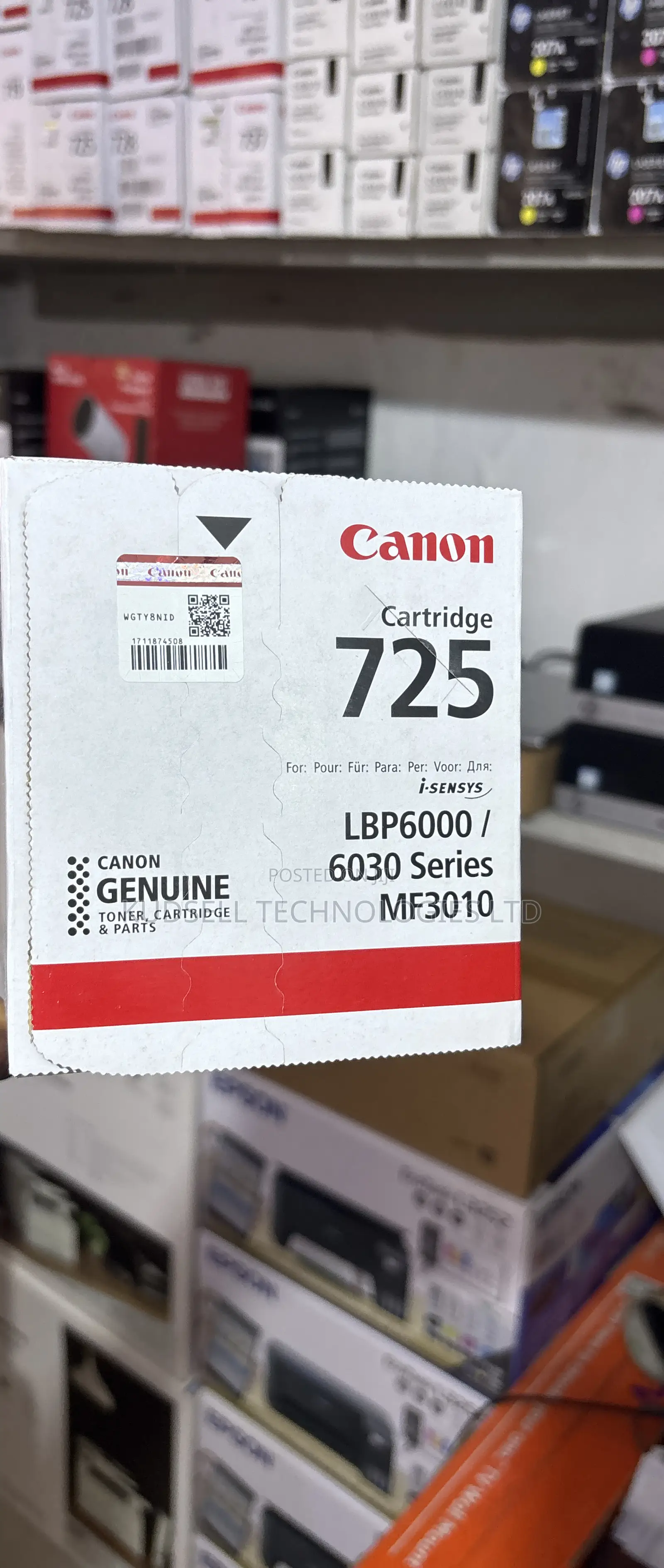 Canon CRG-725 Original Black Toner Cartridge