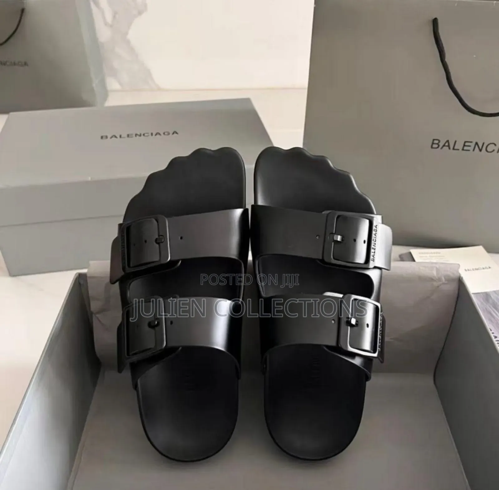 Balenciaga Birk Sandals Black