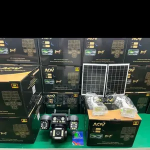 Aov 4 Lens  4g Solar Camera 20mp Ultra Hd Fullcolor Nightvision Double