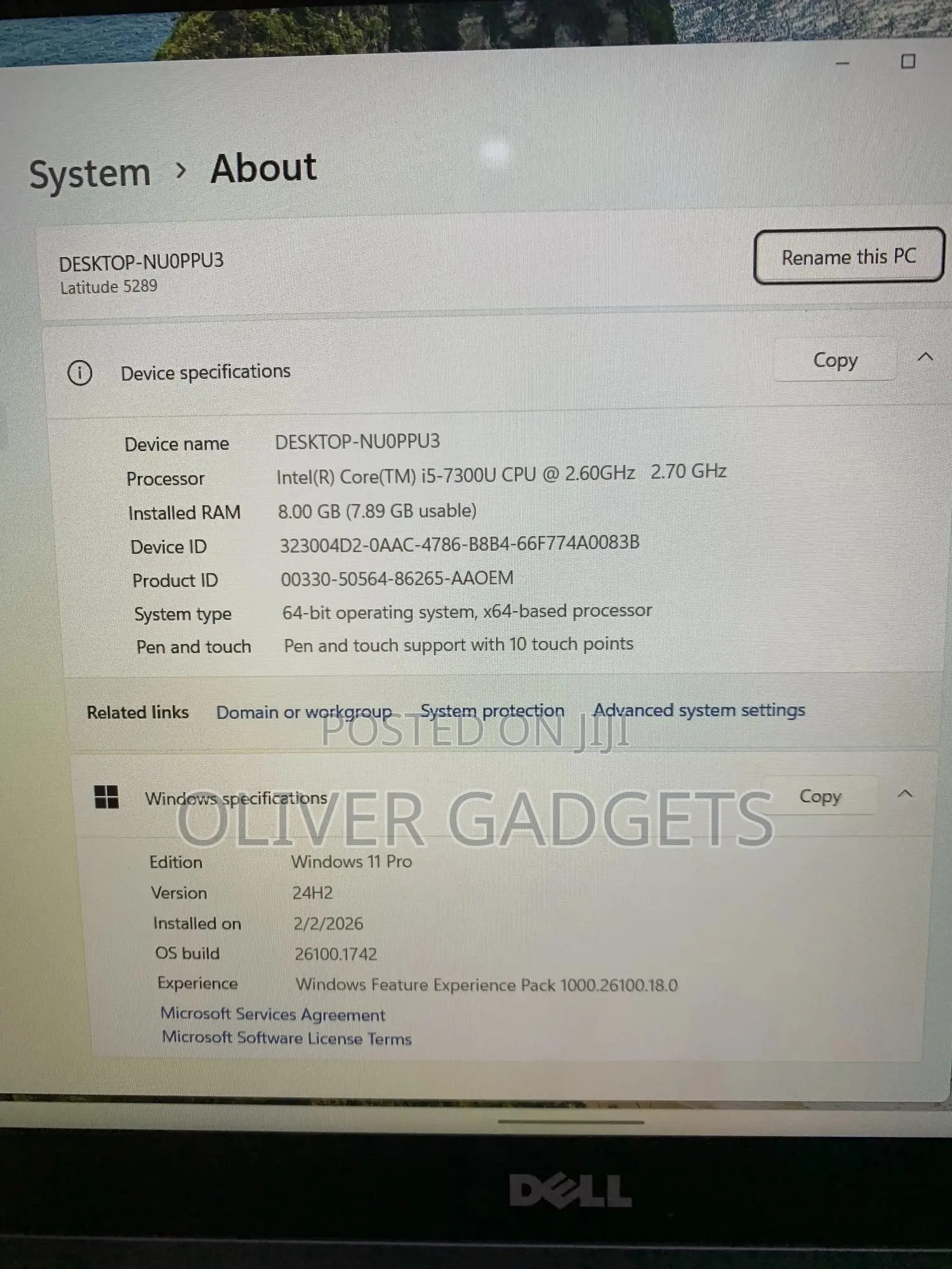 Laptop Dell Latitude 12 5289 8GB Intel Core I5 SSD 256GB