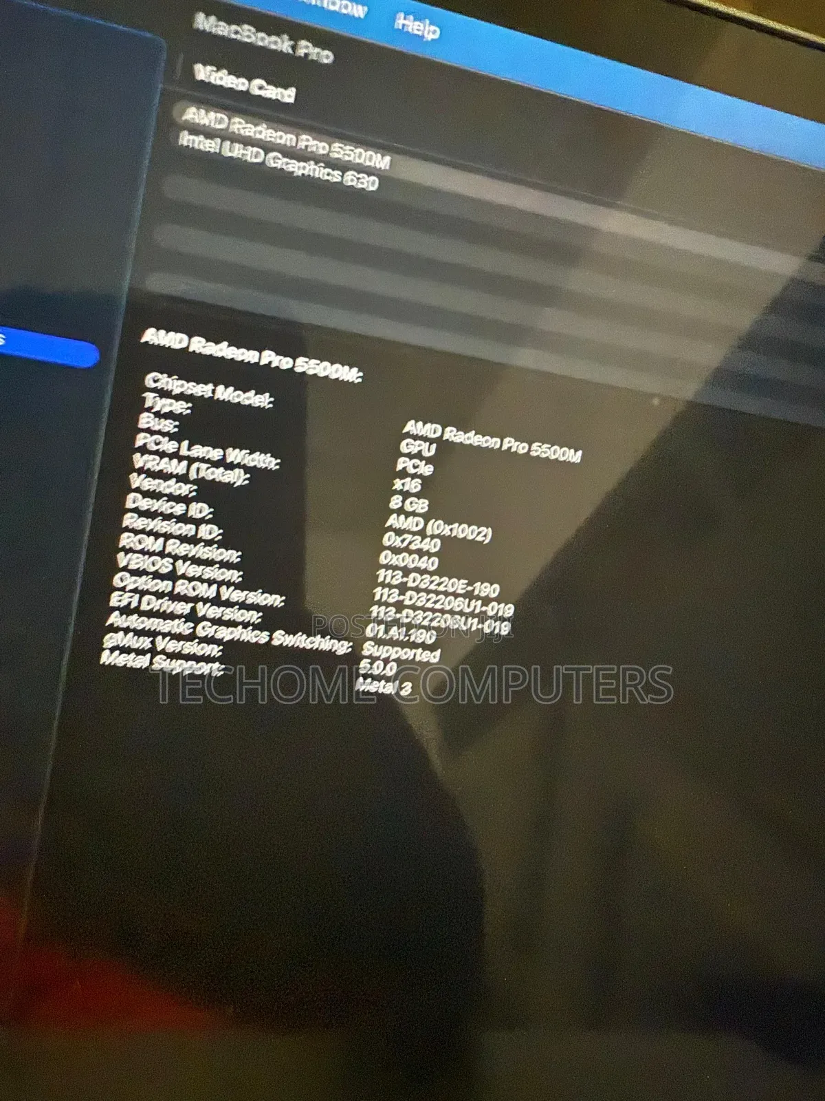 Laptop Apple MacBook Pro 2019 64GB Intel Core I9 SSHD (Hybrid) 4T