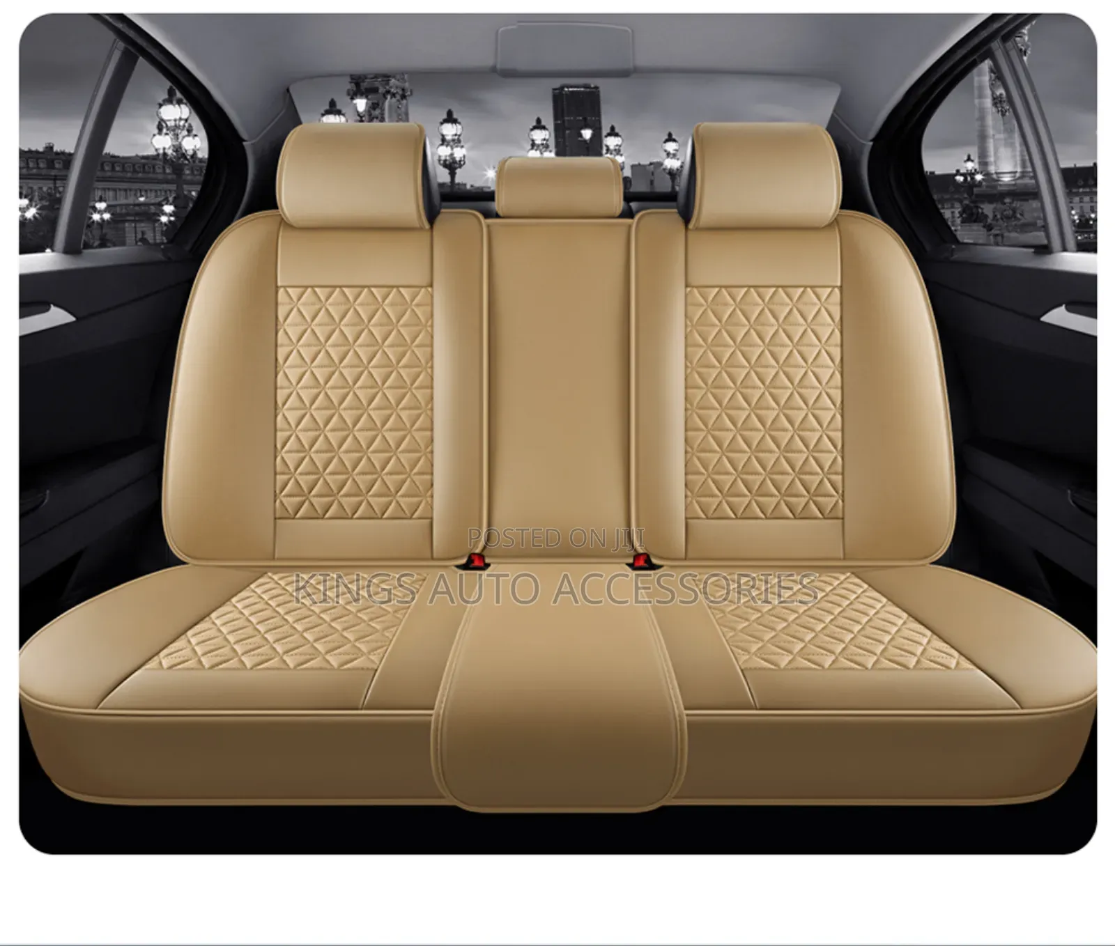 Beige Quality Car Seat Cushion