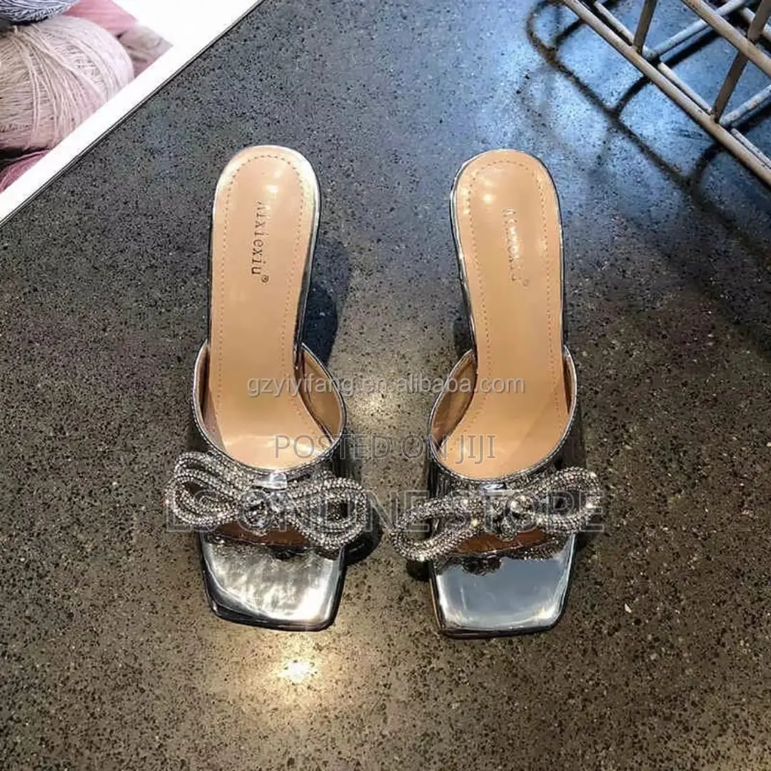 Rhinestone Bow Heels