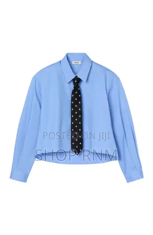 Ladies Oversized Shirts With Necktie