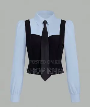Ladies Oversized Shirts With Necktie