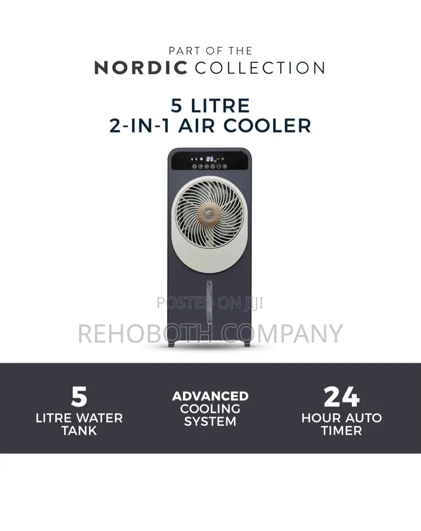 Swan Nordic Sac16800gry 2-in-1 Evaporative Air Cooler