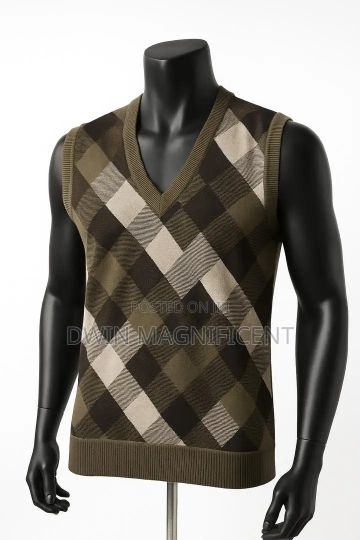 Men's Argyle v-Neck Sweater Vest